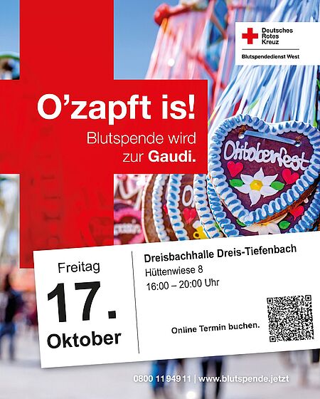 Blutspende Oktober 2025
